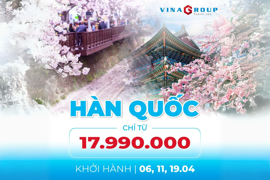 [Mùa Hoa Anh Đào] HÀN QUỐC: SEOUL - NAMI - LOTTE WORLD - YEOUIDO PARK